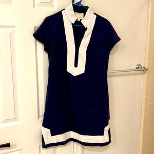 Sail to sable white and navy classic short sleeve tunic